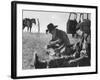 Cowboys on Long Cattle Drive from S. Dakota to Nebraska-Grey Villet-Framed Photographic Print