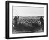 Cowboys on Long Cattle Drive from S. Dakota to Nebraska-Grey Villet-Framed Photographic Print