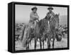 Cowboys on Parker Ranch Posing for Photograph-null-Framed Stretched Canvas