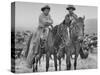 Cowboys on Parker Ranch Posing for Photograph-null-Stretched Canvas