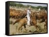 Cowboys on the King Range, TX-Eliot Elisofon-Framed Stretched Canvas