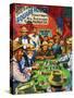 Cowboys Playing Faro in a Saloon-Harry Green-Stretched Canvas
