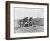 Cowboys Reading the News Near a Postbox Photograph - Texas-Lantern Press-Framed Art Print