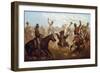 Cowboys Roping a Bear-James Walker-Framed Giclee Print