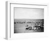 Cowboys with Cattle on the Range Photograph - Belle Fourche, SD-Lantern Press-Framed Art Print