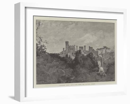 Cowdray Park, Side View from the Private Garden-Charles Auguste Loye-Framed Giclee Print