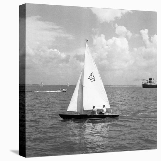 Cowes Prince Philip and Uffa Fox-Jim Pringle-Stretched Canvas