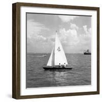 Cowes Prince Philip and Uffa Fox-Jim Pringle-Framed Photographic Print