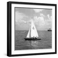 Cowes Prince Philip and Uffa Fox-Jim Pringle-Framed Photographic Print