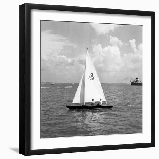 Cowes Prince Philip and Uffa Fox-Jim Pringle-Framed Photographic Print