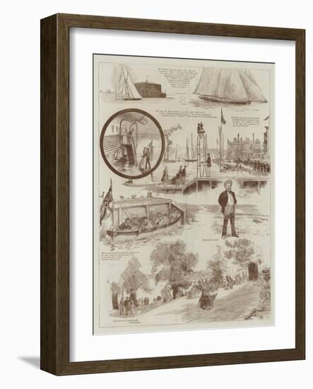 Cowes' Race Week-Sydney Prior Hall-Framed Giclee Print