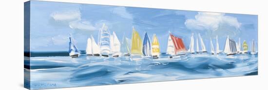 Cowes Week I-Alan Halliday-Stretched Canvas