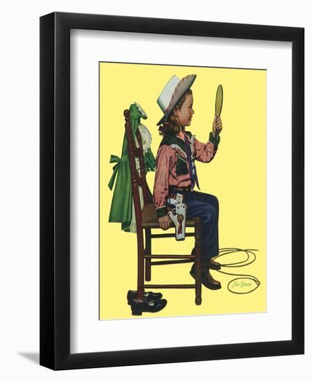 Cowgirl, 1951-Stan Ekman-Framed Giclee Print