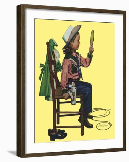 Cowgirl, 1951-Stan Ekman-Framed Giclee Print