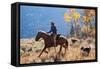 Cowgirl and Her Dogs-Terry Eggers-Framed Stretched Canvas