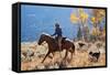 Cowgirl and Her Dogs-Terry Eggers-Framed Stretched Canvas