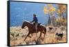 Cowgirl and Her Dogs-Terry Eggers-Framed Stretched Canvas