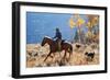 Cowgirl and Her Dogs-Terry Eggers-Framed Photographic Print