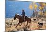 Cowgirl and Her Dogs-Terry Eggers-Mounted Photographic Print