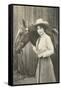 Cowgirl and Horse-null-Framed Stretched Canvas