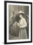 Cowgirl and Horse-null-Framed Art Print