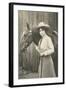 Cowgirl and Horse-null-Framed Art Print