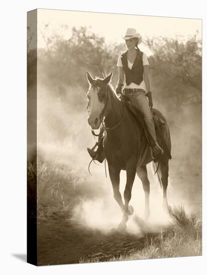 Cowgirl, Apache Spirit Ranch, Tombstone, Arizona, USA MR-Christian Heeb-Stretched Canvas