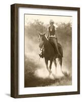 Cowgirl, Apache Spirit Ranch, Tombstone, Arizona, USA MR-Christian Heeb-Framed Photographic Print