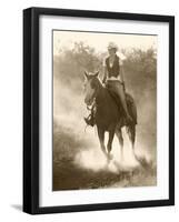 Cowgirl, Apache Spirit Ranch, Tombstone, Arizona, USA MR-Christian Heeb-Framed Photographic Print