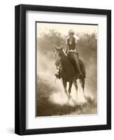 Cowgirl, Apache Spirit Ranch, Tombstone, Arizona, USA MR-Christian Heeb-Framed Photographic Print