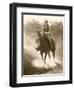 Cowgirl, Apache Spirit Ranch, Tombstone, Arizona, USA MR-Christian Heeb-Framed Premium Photographic Print