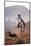 Cowgirl at Full Gallop with Cowdogs Leading Way-Terry Eggers-Mounted Photographic Print