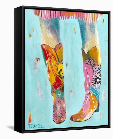 Cowgirl Boots-Pamela K. Beer-Framed Stretched Canvas