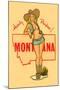 Cowgirl Cheesecake, Montana-null-Mounted Art Print