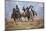 Cowgirl & Cowboy at Full Gallop-Terry Eggers-Mounted Photographic Print