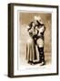 Cowgirl Dancing with Cowboy-null-Framed Art Print