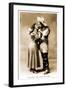 Cowgirl Dancing with Cowboy-null-Framed Art Print