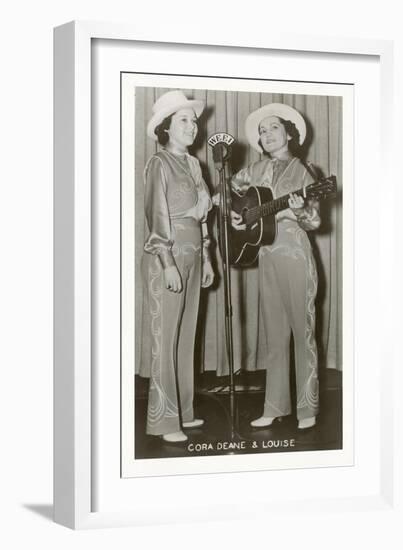 Cowgirl Duet-null-Framed Art Print