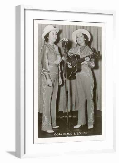 Cowgirl Duet-null-Framed Art Print