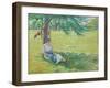 Cowgirl, Eragny (Gardeuse de Vaches, Eragny). 1887-Camille Pissarro-Framed Giclee Print