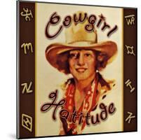 Cowgirl Hattitude-null-Mounted Giclee Print