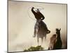 Cowgirl Lassoing on the Range-DLILLC-Mounted Premium Photographic Print
