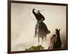 Cowgirl Lassoing on the Range-DLILLC-Framed Photographic Print