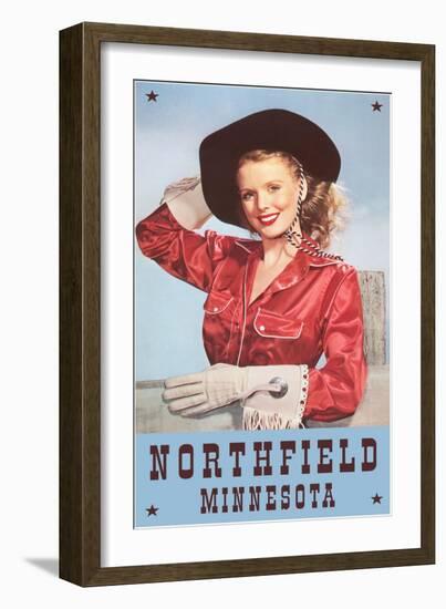 Cowgirl, Northfield, Minnesota-null-Framed Art Print
