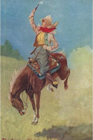 Cowgirl paintings cheap