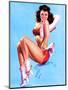 Cowgirl Pin-Up c1940s-Billy De Vorss-Mounted Art Print