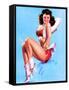 Cowgirl Pin-Up c1940s-Billy De Vorss-Framed Stretched Canvas