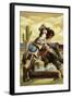 Cowgirl Pinup-Lantern Press-Framed Art Print