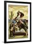 Cowgirl Pinup-Lantern Press-Framed Art Print