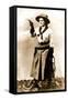 Cowgirl Pointing Gun-null-Framed Stretched Canvas